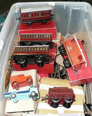 Lot 13 - A Collection of Boxed Hornby 'O' Gauge Trains, including an 0-4-0 locomotive and tender no.5600...