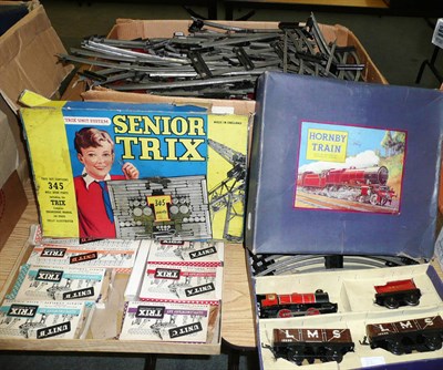 Lot 22 - A Collection of Hornby 'O' Gauge Trains and Accessories, mainly boxed, including two 0-4-0...
