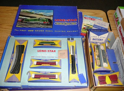 Lot 28 - A Collection of Boxed Lone Star Treble-O-Lectric Trains and Accessories, including EL.51...