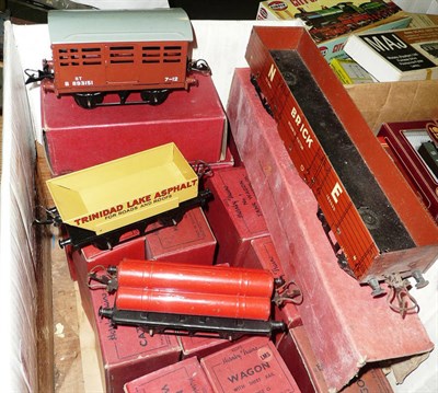 Lot 46 - Sixteen Boxed  Hornby 'O' Gauge Wagons, comprising No.2 High Capacity Wagon, No.1 Rotary...