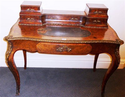 Lot 1445 - A Victorian Walnut, Tulipwood and Gilt Mounted Lady's Writing Desk, circa 1870, the...