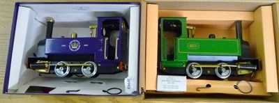 Lot 2 - Two Boxed MSS 'O' Gauge 0-4-0 Live Steam Garden Locomotives - 'The Queens Golden Jubilee',...