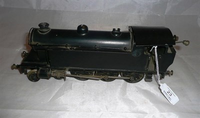 Lot 23 - A Kit Built 'O' Gauge Clockwork Tinplate 4-6-0 Locomotive, in black livery, with working...