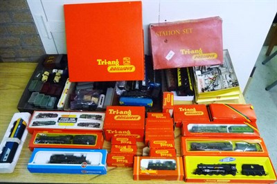 Lot 24 - A Collection of Boxed Tri-ang & Hornby 'OO' Gauge Trains and Accessories, including 'Albert...