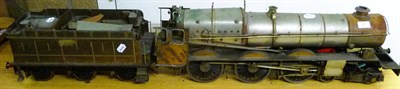 Lot 57 - An Unfinished 3 1/2-Inch Gauge Live Steam 4-6-0 Locomotive & Six Wheel Tender, the engineering...