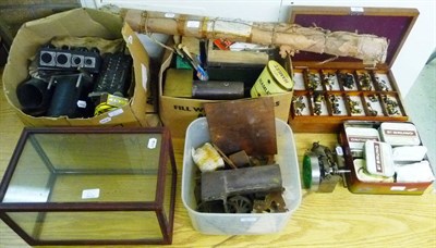 Lot 61 - A Collection of Engineering Parts and Accessories, including a partially constructed 3 1/2-Inch...