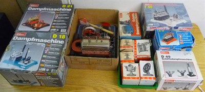 Lot 71 - Six Boxed Wilesco Live Steam Stationary Engines and Plants - D21, D18, D49, T90, D14 and D52,...