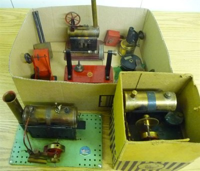 Lot 74 - A Boxed Bowman M158 Steam Engine, together with an unboxed bowman engine, a tinplate engine and...