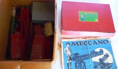 Lot 119 - A Collection of Meccano, mainly red and green, comprising Set No.1 and Set No.7, boxed No.2...