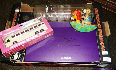 Lot 132 - A Boxed Britains Hollowcast Lead Coronation Coach Set No.1470, together with a Corgi Golden Jubilee