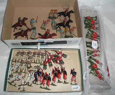 Lot 138 - A Boxed Pre War Set of Britains Hollowcast Lead 'The Royal Scots Regiment' No.212, containing...