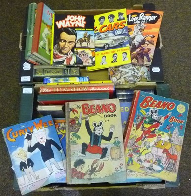 Lot 141 - A Collection of Children's Books and Annuals, including 1953 &1954 Beano annuals, Rover...