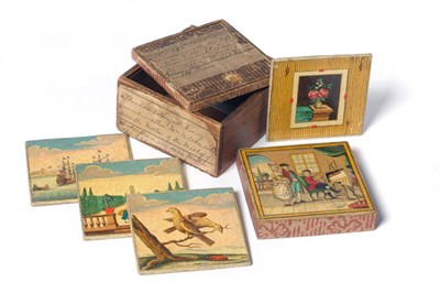 Lot 146 - A Rare 18th Century Game - The Little Artist Magnetic Table Game, possibly Austrian, comprising...