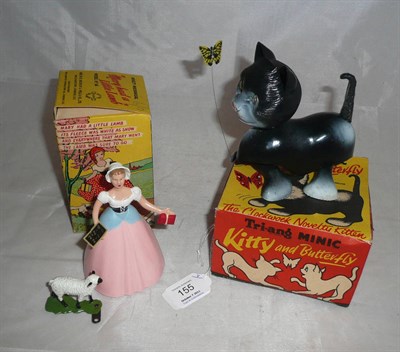 Lot 155 - Two Boxed Clockwork Plastic Toys:- Welsotoys 'Mary Had a Little Lamb' novelty mechanical toy No.14