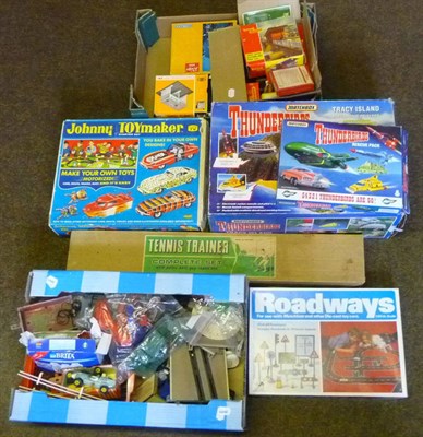 Lot 168 - Mixed Toys, including Johnny Toymaker Starter Set, Thunderbirds Tracy Island Electronic Playset and