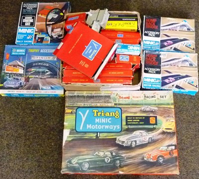 Lot 172 - A Boxed Tri-ang Minic Electric Motor Racing Motorways Set M1522, together with boxed...