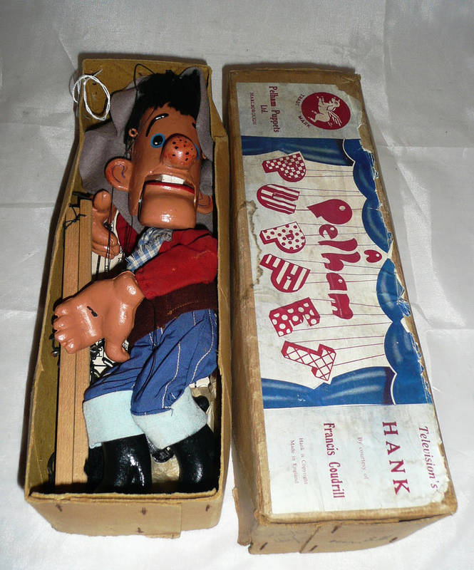 Lot 181 - An Early Boxed Pelham Puppet of Television's Hank, by courtesy of Francis Coudrill, SM model...