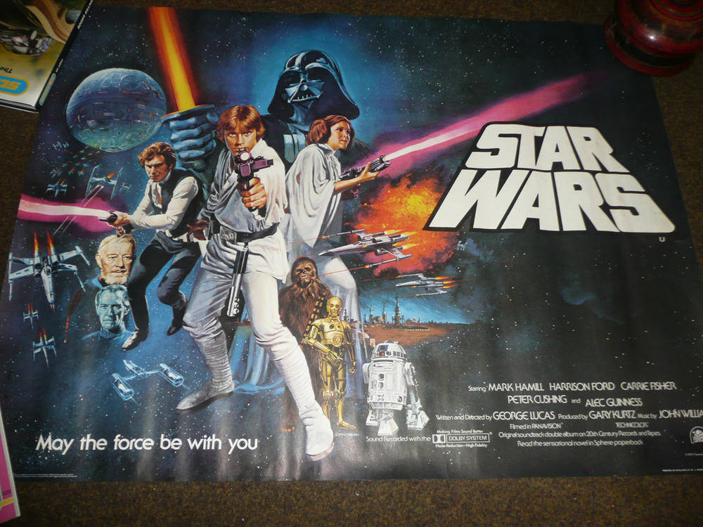 Lot 322 - An Original 1977 Star Wars Film Poster,