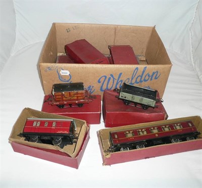 Lot 8 - Eight Boxed Items of Hornby '0' Gauge Rolling Stock, comprising three No.2 corridor coaches, guards