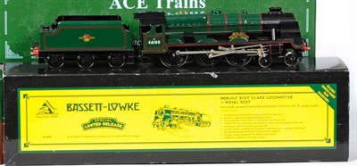 Lot 12 - A Boxed Bassett-Lowke 'O' Gauge Electric Rebuilt Scot Class 4-6-0 'Royal Scot' Locomotive and...
