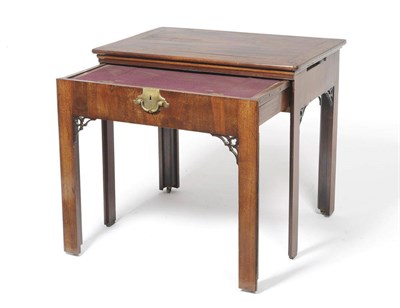 Lot 1506 - An 18th Century Mahogany Architect's Table, circa 1750, the pull-out drawer forming a...