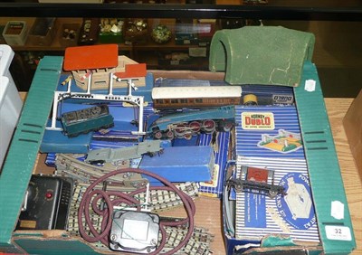 Lot 32 - A Collection of Hornby Dublo 3-Rail Trains and Accessories, mainly boxed, including 'Sir Nigel...