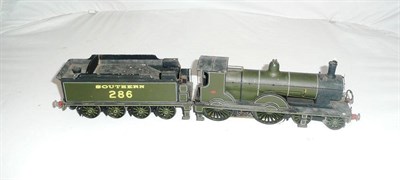 Lot 41 - An 'O' Gauge Electric 4-4-0 Special Tender Locomotive by M.S.C. Models, with eight wheel bogie...