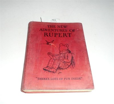 Lot 103 - 1936 Daily Express Rupert Annual - The New Adventures of Rupert (poor condition)