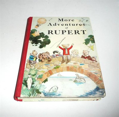 Lot 104 - 1937 Daily Express Rupert Annual - More Adventures of Rupert, in original card box (very good)