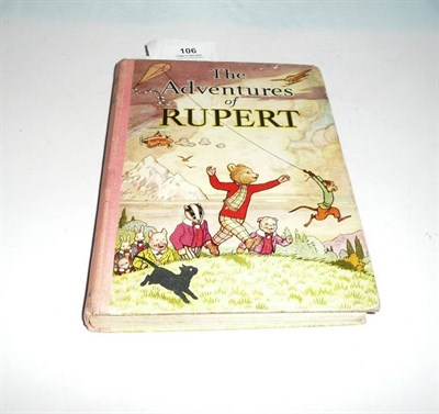 Lot 106 - 1939 Daily Express Rupert Annual - The Adventures of Rupert (good condition)