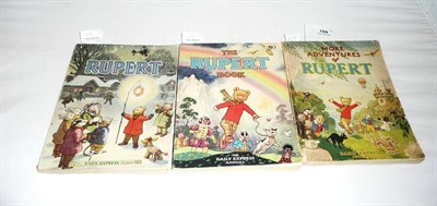 Lot 109 - Three Daily Express Rupert Annuals - 1947, 1948, 1949, all in soft covers (good condition)