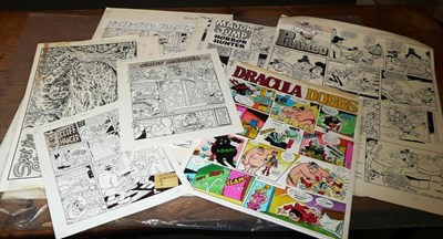 Lot 117 - Twenty Two Sheets of Original Artwork for Buster and Monster Fun, in black & white and colour,...