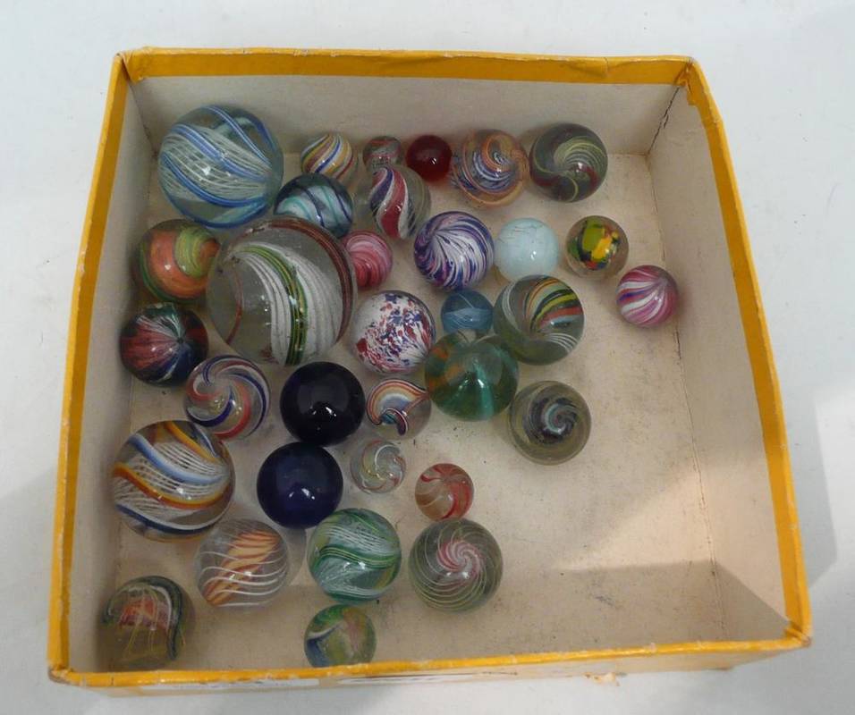 Lot 134 Twenty Nine 19th Century Hand Blown Marbles,