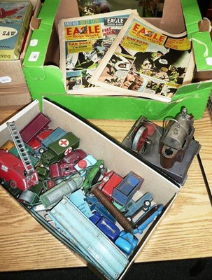 Lot 142 - A Collection of Playworn Diecast Vehicles by Dinky and Corgi, including cars, commercials and...