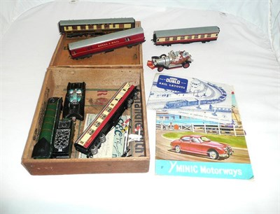 Lot 143 - Mixed Toys, comprising a Hornby Dublo 'Silver King' locomotive, tender and four coaches, Corgi...