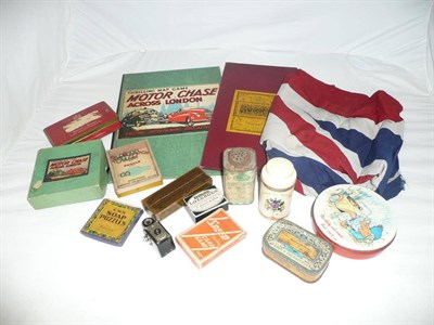 Lot 149 - Mixed Toys, Games and Collectables, including 'Trench Football' dexterity game, 'Motor Chase Across