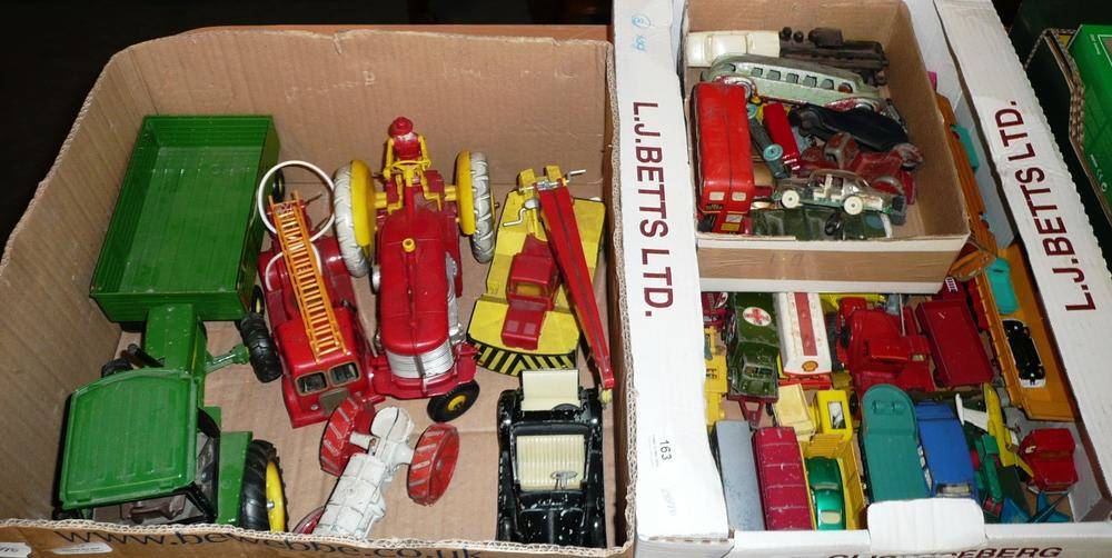 Lot 163 - A Mixed Collection of Playworn Toy Vehicles, including Dinky, Corgi, Lone Star & Matchbox...
