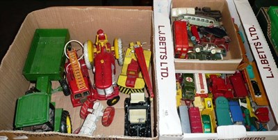 Lot 163 - A Mixed Collection of Playworn Toy Vehicles, including Dinky, Corgi, Lone Star & Matchbox...