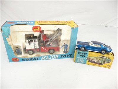 Lot 195 - Two Boxed Corgi Vehicles:- Major 'Holmes Wrecker' Recovery Vehicle No.1142, in red and white...