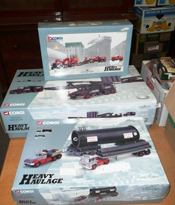 Lot 198 - Three Boxed Corgi Limited Edition Heavy Haulage Commercial Vehicle Sets - Pickfords Industrial...