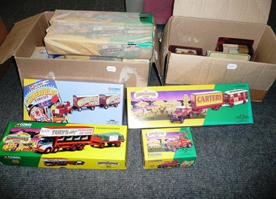 Lot 207 - A Collection of Boxed Diecast Vehicles, comprising six Corgi Chipperfield's Circus vehicles -...