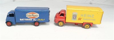 Lot 215 - Two Dinky Supertoys Advertising Vans:- Big Bedford 'Heinz 57 Varieties' van No.923, with baked bean