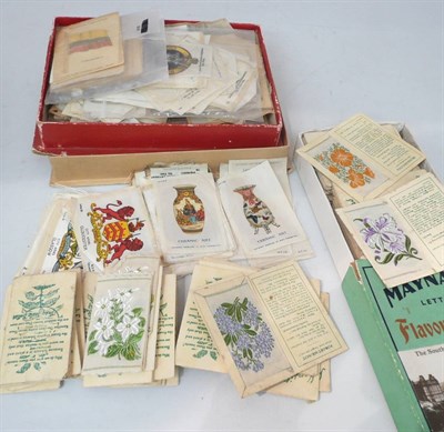 Lot 250 - A Collection of Silk Cigarette Cards, including eighty eight Kensitas Silk Flowers, each in a...