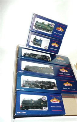 Lot 22 - Six Boxed Bachmann Branch-Line Blue Riband 'OO' Gauge Tank Locomotives - Standard Class 4MT 32-350