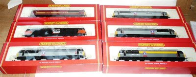 Lot 30 - Six Boxed Hornby 'OO' Gauge Class 56 Diesel Locomotives - Transrail Co-Co Diesel R2107A,...