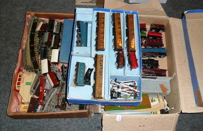 Lot 49 - A Collection of Hornby Dublo 3-Rail Trains and Accessories, including a boxed Passenger Set...