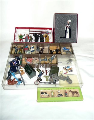 Lot 91 - A Collection of Lead and Plastic Civilian Figures, including a boxed Britains Collectors Club...