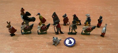 Lot 98 - Fifteen Britains Hollowcast Caburys Cococub Animals and Birds, including bear, fox, rat,...