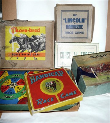 Lot 108 - Nine Boxed Horse or Greyhound Race Games:- Corse al Trotto - Derby Italiano; Doggo - Racing...