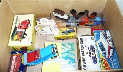 Lot 118 - Mixed Toys, including Corgi Carrimore machinery transporter with Priestman Cub shovel, two...